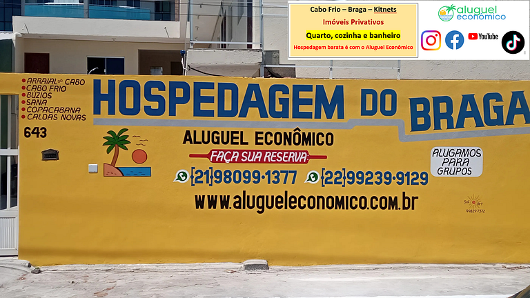 Cabo Frio - Braga - Kitnets - Alquiler Económico