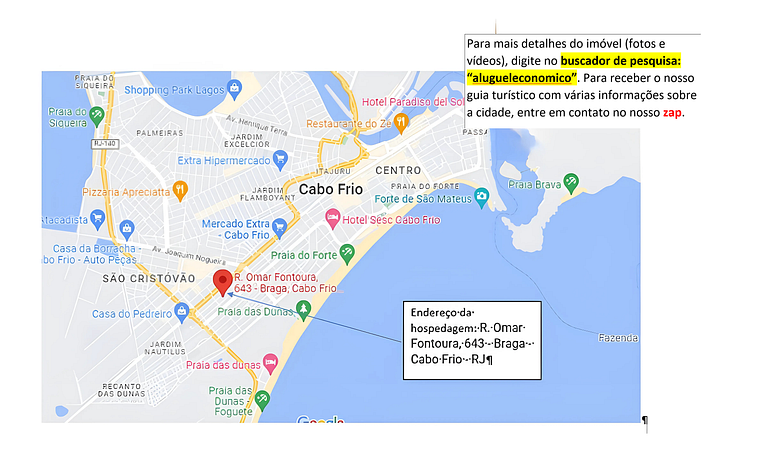 Cabo Frio - Braga - Kitnets - Alquiler Económico