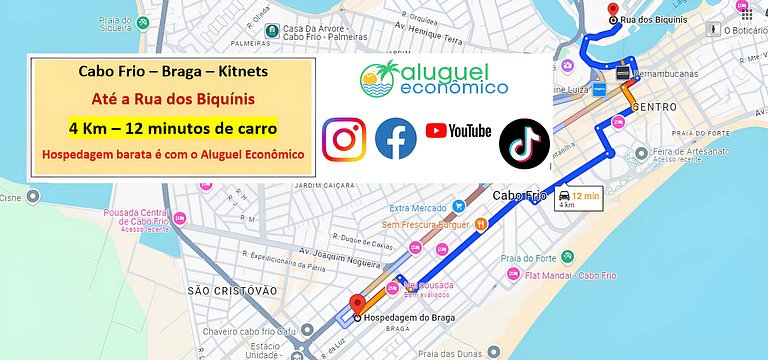 Cabo Frio - Braga - Kitnets - Economic Rental