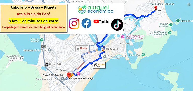 Cabo Frio - Braga - Kitnets - Alquiler Económico