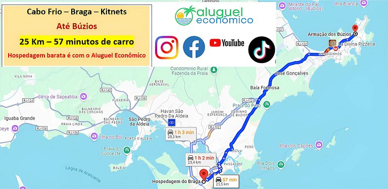 Cabo Frio - Braga - Kitnets - Economic Rental