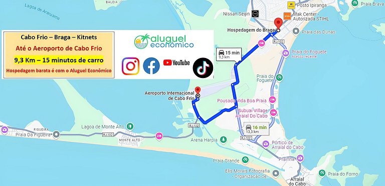 Cabo Frio - Braga - Kitnets - Economic Rental