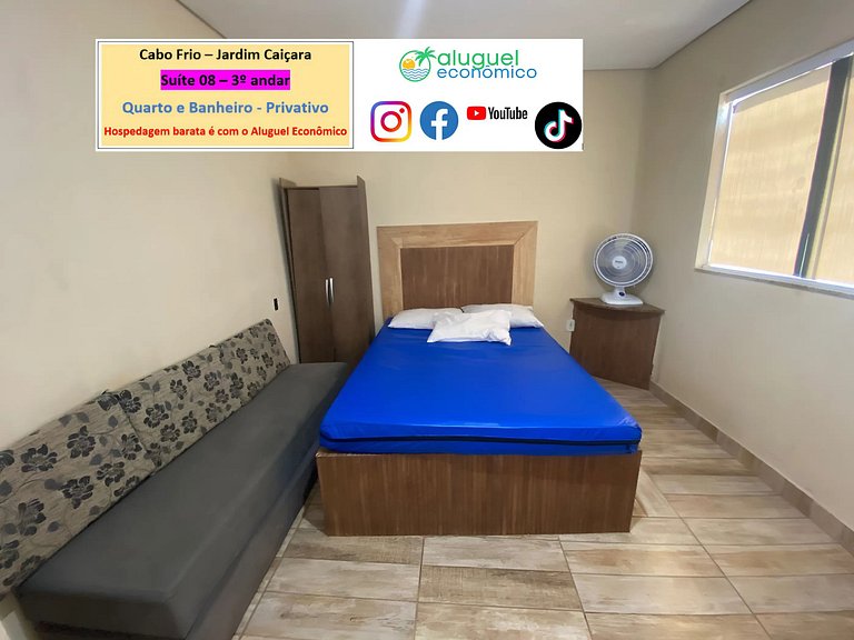 Jardim Caiçara - Suite 08 - Cabo Frio - Economic Rental