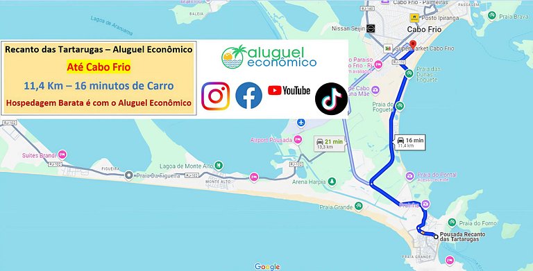 Recanto das Tartarugas - Suite 06 - Arraial do Cabo - Econom