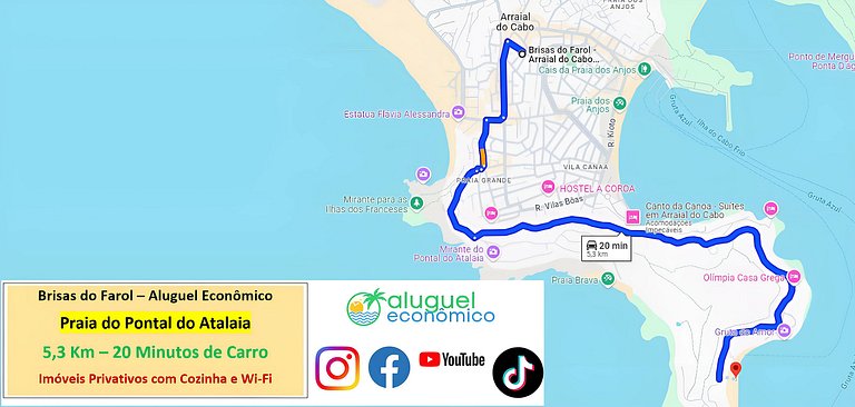 Arraial do Cabo - Brisas do Farol - Aluguel Econômico