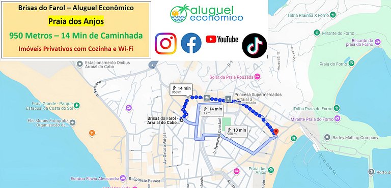 Arraial do Cabo - Brisas do Farol - Aluguel Econômico