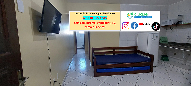 Brisas do Farol - Apto 105 - Arraial do Cabo - Alquiler Econ
