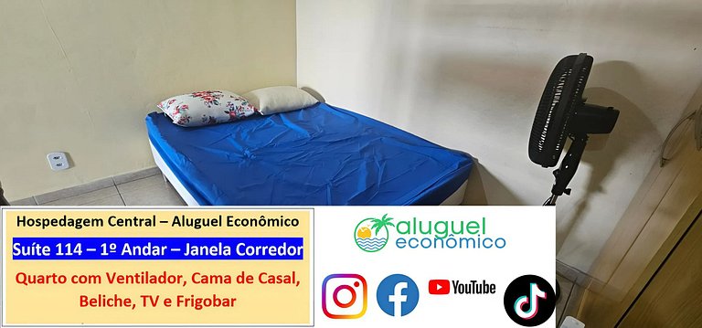 Central Accommodation - Suite 114 - Cabo Frio - Economic Ren