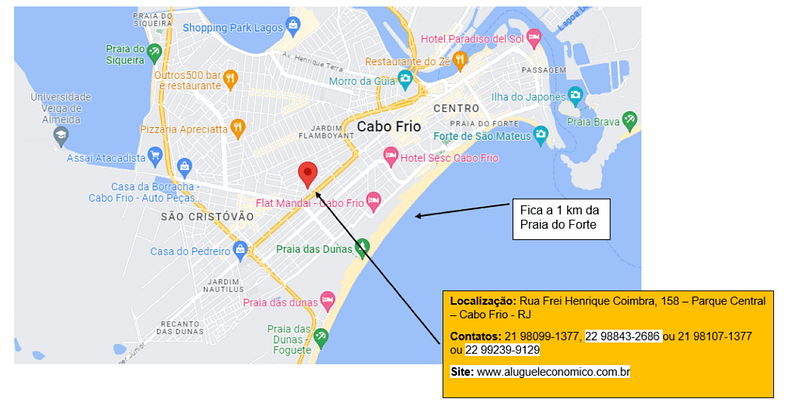 Jardim Caiçara - Kitnet 103 - Cabo Frio - Aluguel Econômico